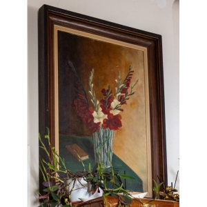 Tablou gladiole în vază 
