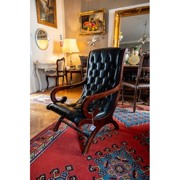 Fotoliu Chesterfield stil Regency