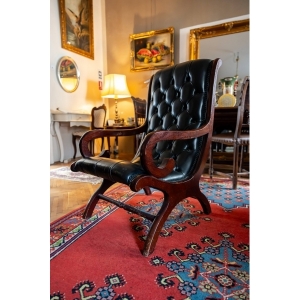 Fotoliu Chesterfield stil Regency